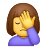 Woman Facepalming Emoji 🤦‍♀️ image - Samsung style