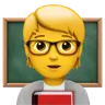 Teacher Emoji 🧑‍🏫 image - Apple style