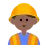 Man Construction Worker: Medium-Dark Skin Tone