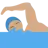 Man Swimming: Medium Skin Tone