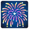 Emoji Fuochi d'artificio 🎆 image - Google Noto Color style
