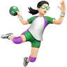 Woman Playing Handball: Light Skin Tone Emoji 🤾🏻‍♀️ image - Apple style
