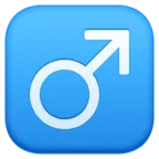 Erkek işareti Emoji ♂ image - Facebook Meta style