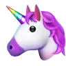 Emoji Faccia da unicorno 🦄 image - Apple style
