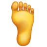 Emoji Piede 🦶 image - WhatsApp style