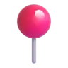 गोल पुशपिन Emoji 📍 image - Microsoft 3D Fluent style