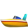 Speedboat Emoji 🚤 image - Apple style