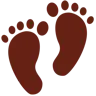 Fußabdrücke Emoji 👣 image - Twitter / X (Twemoji) style