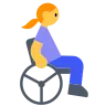 Woman In Manual Wheelchair Emoji 👩‍🦽 image - Tossface style