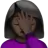 Woman Facepalming: Dark Skin Tone