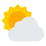 Sonne hinter der Wolke Emoji ⛅ image - Tossface style