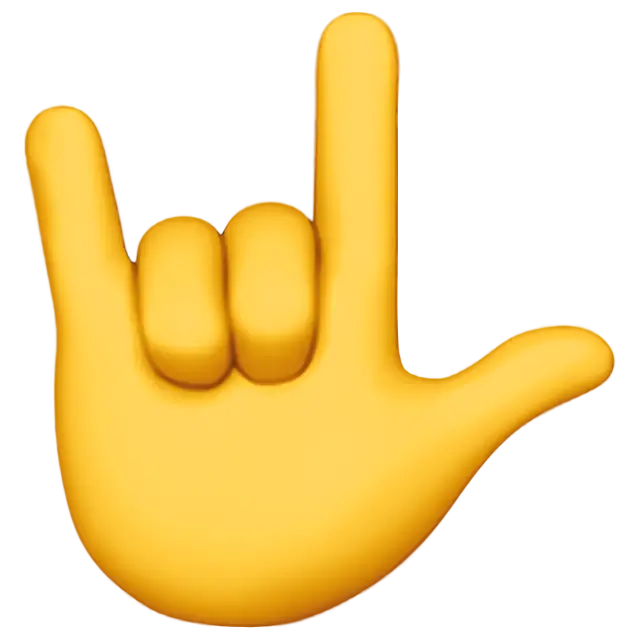 Je t'aime signe de la main