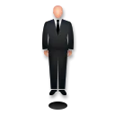 Person In Suit Levitating