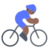 Man Biking: Medium-Dark Skin Tone Emoji 🚴🏾‍♂️ image - Tossface style