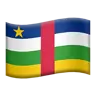 Flag: Central African Republic Emoji 🇨🇫 image - Apple style