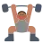 Person Lifting Weights: Medium Skin Tone