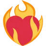 Heart On Fire Emoji ❤️‍🔥 image - Twitter / X (Twemoji) style