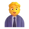 Office Worker Emoji 🧑‍💼 image - Microsoft 3D Fluent style
