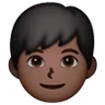 Boy: Dark Skin Tone Emoji 👦🏿 image - Samsung style