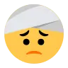 Gesicht mit Kopfbandage Emoji 🤕 image - Tossface style
