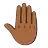 Raised Back Of Hand: Medium-Dark Skin Tone