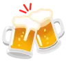Klirren Bierkrüge Emoji 🍻 image - Google Noto Color style