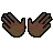 Open Hands: Dark Skin Tone