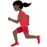 Woman Running: Dark Skin Tone Emoji 🏃🏿‍♀️ image - Twitter / X (Twemoji) style
