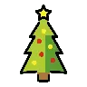 Christmas Tree Emoji 🎄 image - OpenMoji style