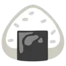 Rice Ball Emoji 🍙 image - Google Noto Color style