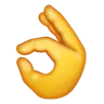Ok Hand Emoji 👌 image - WhatsApp style