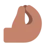 Pinched Fingers: Medium Skin Tone Emoji 🤌🏽 image - Tossface style