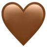 Brown Heart Emoji 🤎 image - Apple style
