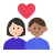 Couple With Heart: Woman, Man, Light Skin Tone, Medium Skin Tone