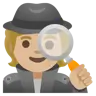 Detective: Medium-Light Skin Tone Emoji 🕵🏼 image - Google Noto Color style