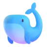 ปลาวาฬ Emoji 🐋 image - Microsoft 3D Fluent style