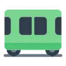 Emoji Carrozza ferroviaria 🚃 image - Tossface style