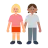Women Holding Hands: Medium-Light Skin Tone, Medium Skin Tone
