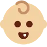 Baby: Medium-Light Skin Tone Emoji 👶🏼 image - Twitter / X (Twemoji) style