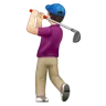 Man Golfing: Light Skin Tone Emoji 🏌🏻‍♂️ image - WhatsApp style