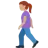 Woman Walking: Medium Skin Tone