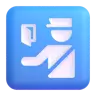 Emoji Controllo del passaporto 🛂 image - Microsoft 3D Fluent style