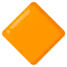 대형 오렌지 다이아몬드 Emoji 🔶 image - Google Noto Color style