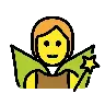 仙女 Emoji 🧚 image - OpenMoji style