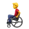 Man In Manual Wheelchair Emoji 👨‍🦽 image - Apple style