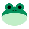หน้ากบ Emoji 🐸 image - Tossface style
