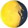 สัญลักษณ์ดวงจันทร์ Gibbous Emoji 🌖 image - Apple style