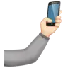 Selfie: Light Skin Tone Emoji 🤳🏻 image - Apple style