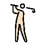 Man Golfing: Light Skin Tone Emoji 🏌🏻‍♂️ image - OpenMoji style
