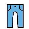 Jeans Emoji 👖 image - OpenMoji style